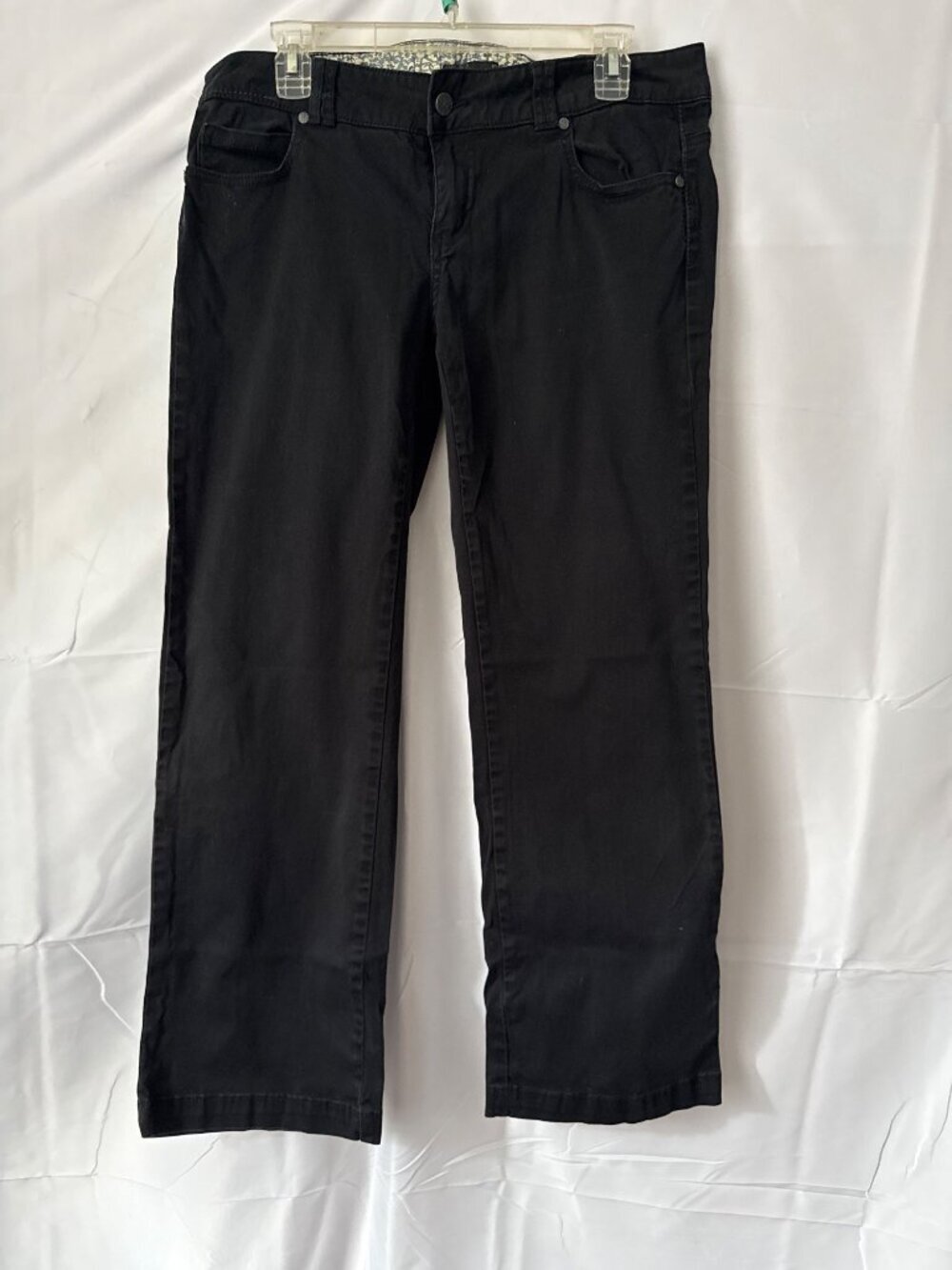 PrAna Women's Black Straight Low Rise Short Inseam Sz10 Outdoors Pants